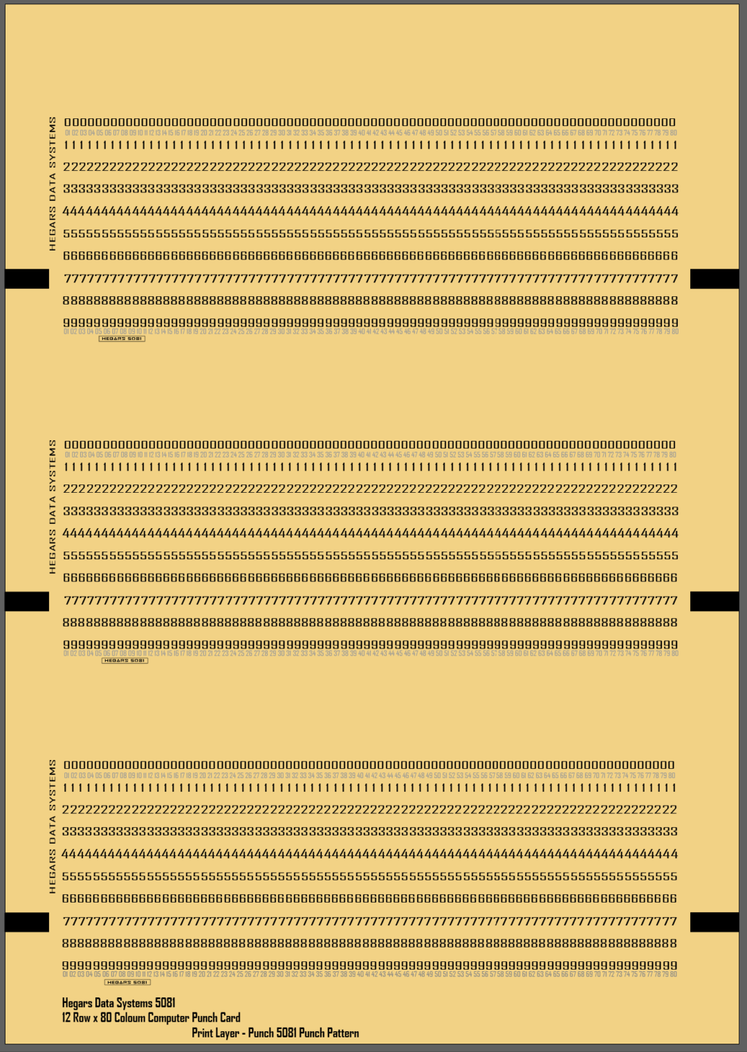 IBM 5081 Computer Punch Card Recreation – blog@hegars
